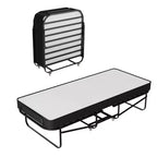 Continental Sleep, 16-Inch Rollaway Folding Cot Bed with 5 Memory Foam Mattresses, Sturdy Metal Folding Frame, Great for Adults and Kids