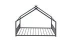 Elegant Full-Size Metal Bed with House Design Frame for Stylish Bedrooms
