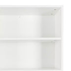 Buffet de cuisine 63W, armoire de rangement pour garde-manger, avec tiroirs, crochets de suspension et étagère à micro-ondes, blanc-ModernLuxe
