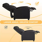 Yaheetech Lot de 2 fauteuils inclinables modernes en tissu pour salon, chambre à coucher