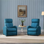 Yaheetech Lot de 2 fauteuils inclinables modernes en tissu pour salon, chambre à coucher