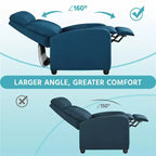 Yaheetech Lot de 2 fauteuils inclinables modernes en tissu pour salon, chambre à coucher