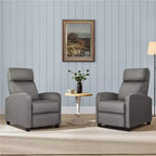 Yaheetech Lot de 2 fauteuils inclinables modernes en tissu pour salon, chambre à coucher