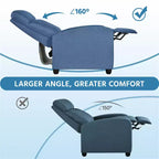 Yaheetech Lot de 2 fauteuils inclinables modernes en tissu pour salon, chambre à coucher