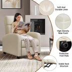 Yaheetech Lot de 2 fauteuils inclinables modernes en tissu pour salon, chambre à coucher