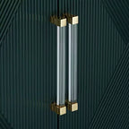 55 Downing Street Saga 36 Commode d'appoint 2 portes large verte et or