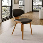 Chaises de salle à manger rembourrées (lot de 2), noir