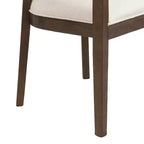 Christopher Knight Home Cinnabar Lot de 2 chaises de salle à manger en bois d'hévéa rembourrées avec dossier en cannage, hauteur d'assise 49,5 cm
