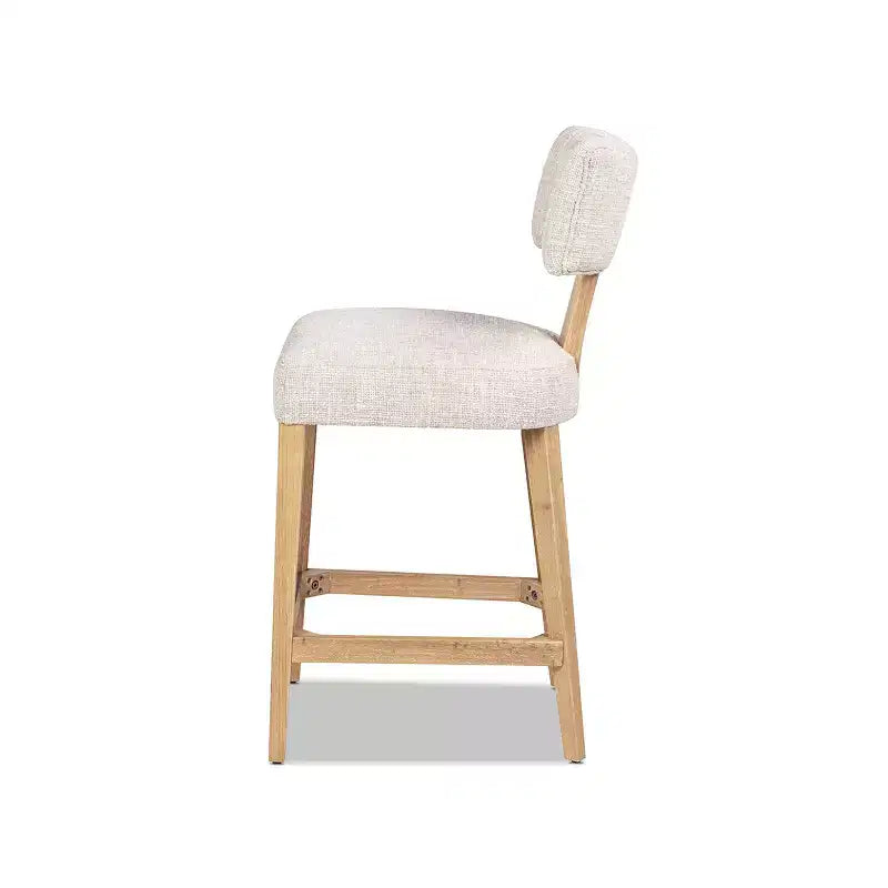 Jennifer Taylor Home Penny Tabouret de comptoir rembourré à dossier rond arqué, ensemble de 2