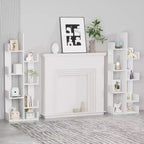 Étagère à Livres Arbre VECELO, Étagère Géométrique à 8 Niveaux en Bois, Présentoir, Organiseur d'Étagères en Forme d'Arbre pour Salon et Bureau à Domicile