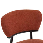 Christopher Knight Home Atrass Chaise de salle à manger rembourrée avec pieds en métal (Lot de 6)