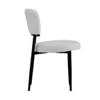 Christopher Knight Home Atrass Chaise de salle à manger rembourrée avec pieds en métal (Lot de 6)