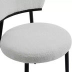 Christopher Knight Home Atrass Chaise de salle à manger rembourrée avec pieds en métal (Lot de 6)