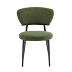 Christopher Knight Home Atrass Chaise de salle à manger rembourrée avec pieds en métal (Lot de 6)