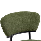 Christopher Knight Home Atrass Chaise de salle à manger rembourrée avec pieds en métal (Lot de 6)