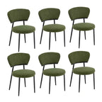 Christopher Knight Home Atrass Upholstered Dining Chair with Metal Legs (Set of 6)