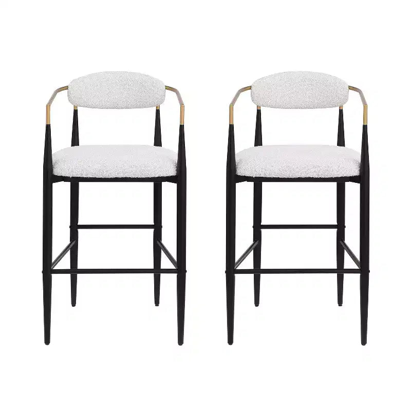 Tabourets de bar Christopher Knight Home Harrington en tissu et fer, 75,5 cm (Lot de 2)