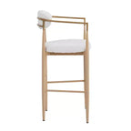Tabourets de bar Christopher Knight Home Harrington en tissu et fer, 75,5 cm (Lot de 2)