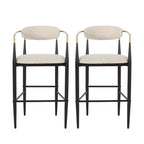 Tabourets de bar Christopher Knight Home Harrington en tissu et fer, 75,5 cm (Lot de 2)