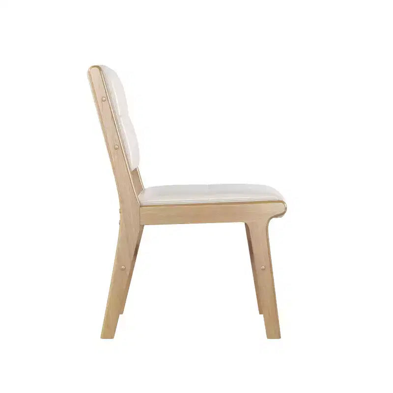 Chaises de salle à manger en bois rembourrées en similicuir capitonné GDFStudio Payne (Lot de 2)
