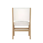 Chaises de salle à manger en bois rembourrées en similicuir capitonné GDFStudio Payne (Lot de 2)