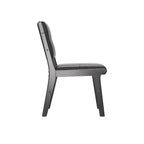 Chaises de salle à manger en bois rembourrées en similicuir capitonné GDFStudio Payne (Lot de 2)