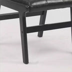 Chaises de salle à manger en bois rembourrées en similicuir capitonné GDFStudio Payne (Lot de 2)