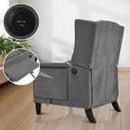 Fauteuil inclinable tapissé capitonné Christopher Knight Home Nicole avec tablette latérale pliable