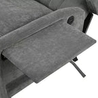 Fauteuil inclinable tapissé capitonné Christopher Knight Home Nicole avec tablette latérale pliable