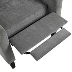 Fauteuil inclinable tapissé capitonné Christopher Knight Home Nicole avec tablette latérale pliable