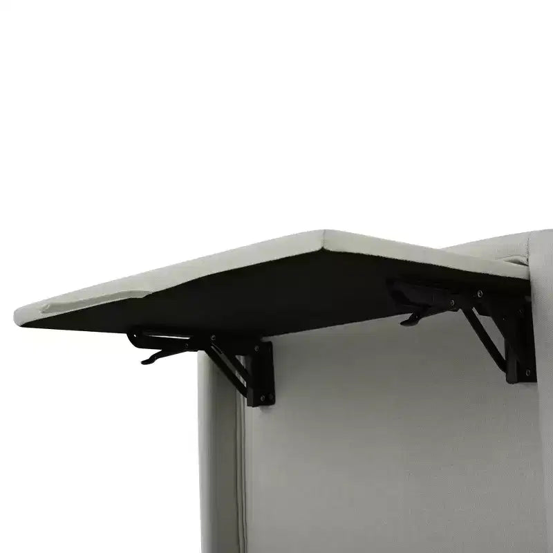 Fauteuil inclinable tapissé capitonné Christopher Knight Home Nicole avec tablette latérale pliable