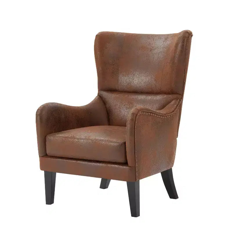 Christopher Knight Home Fauteuil club Salerno contemporain en microfibre avec dossier haut de 41 po
