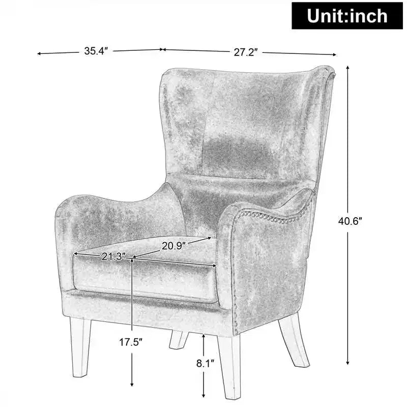 Christopher Knight Home Fauteuil club Salerno contemporain en microfibre avec dossier haut de 41 po