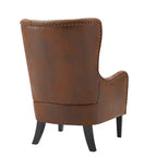 Christopher Knight Home Fauteuil club Salerno contemporain en microfibre avec dossier haut de 41 po