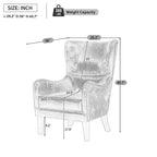 Christopher Knight Home Fauteuil club Salerno contemporain en microfibre avec dossier haut de 41 po