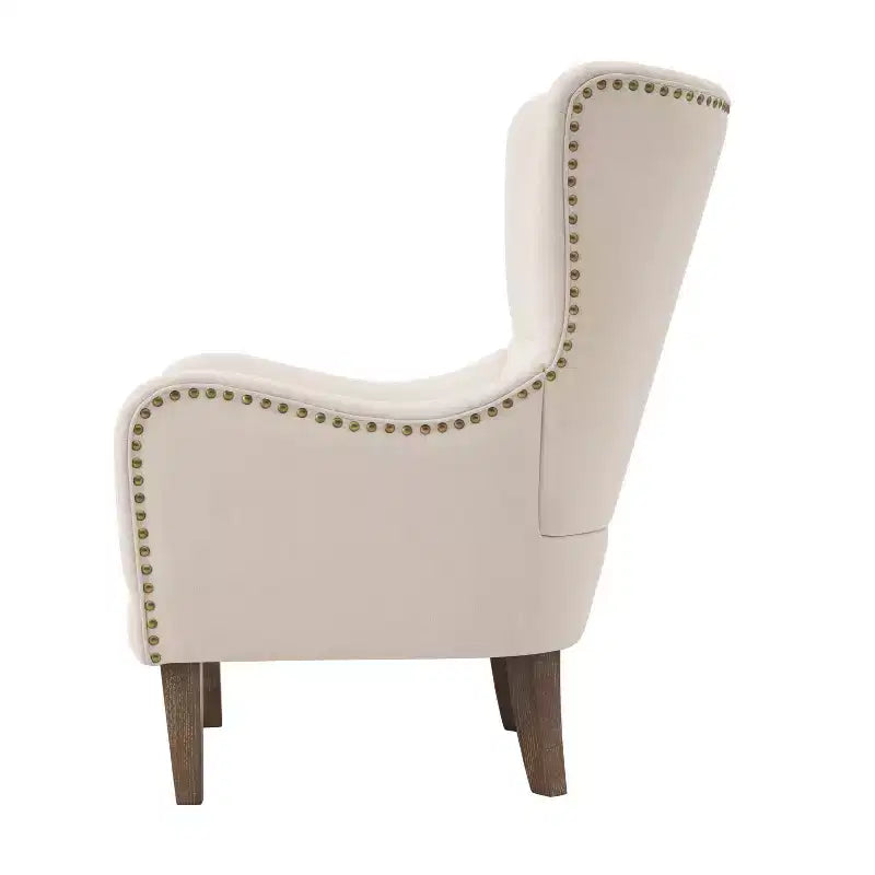 Christopher Knight Home Fauteuil club Salerno contemporain en microfibre avec dossier haut de 41 po