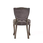 Lot de 2 chaises de salle à manger contemporaines Christopher Knight Home Colosseum avec boutons touffetés et pieds en bois d'hévéa