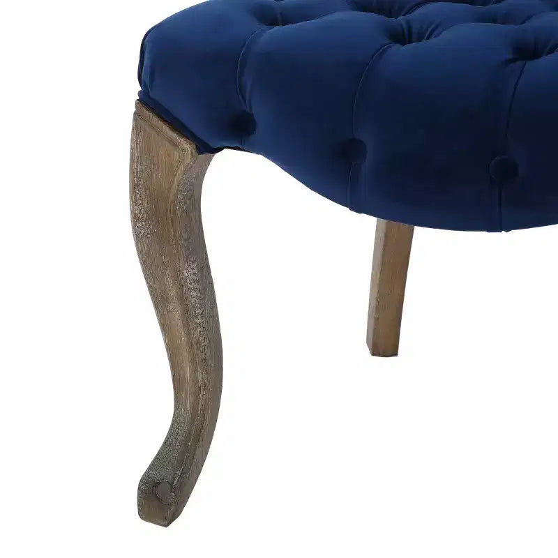 Lot de 2 chaises de salle à manger contemporaines Christopher Knight Home Colosseum avec boutons touffetés et pieds en bois d'hévéa