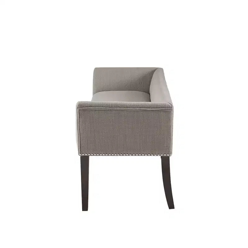Banc en bois à pieds évasés rembourré Christopher Knight Home Maggie 49,50 avec garniture cloutée