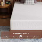 BestMassage Matelas 12 pouces en mousse à mémoire de forme au gel, fermeté moyenne, pour un sommeil frais et un soulagement de la pression, certifié CertiPUR-US