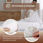 BestMassage Matelas en mousse à mémoire de forme et gel de 20 cm, fermeté moyenne, pour un sommeil frais et un soulagement de la pression, certifié CertiPUR-US.