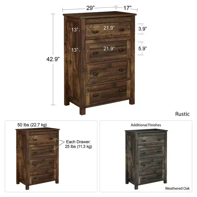 Commode à 4 tiroirs Farmington