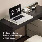 Luck Live Meuble-lavabo moderne extensible avec tabouret moelleux