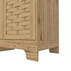 GDFStudio Francis Farmhouse, buffet/bahut de rangement en bois à 3 portes de 47,24 po de largeur, avec tablette ajustable