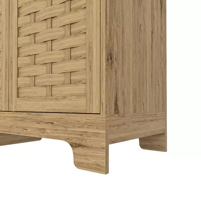 GDFStudio Francis Farmhouse, buffet/bahut de rangement en bois à 3 portes de 47,24 po de largeur, avec tablette ajustable