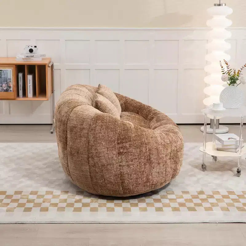 Canapé-poire GDFStudio Anna Chenille Tufted 57,06" L avec 2 coussins