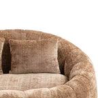 Canapé-poire GDFStudio Anna Chenille Tufted 57,06" L avec 2 coussins