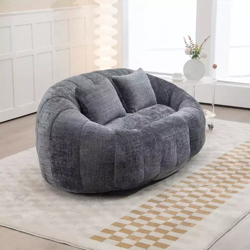 Canapé-poire GDFStudio Anna Chenille Tufted 57,06" L avec 2 coussins