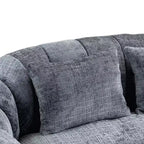Canapé-poire GDFStudio Anna Chenille Tufted 57,06" L avec 2 coussins
