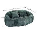 Canapé-poire GDFStudio Anna Chenille Tufted 57,06" L avec 2 coussins